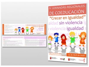 Cartel y díptico IV Jornadas Coeducación