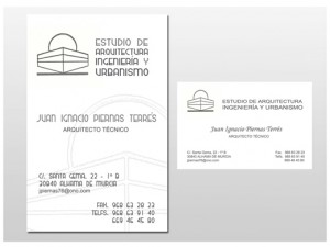 Tarjeta de visita estudio de arquitectura