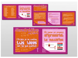 Folleto Microcréditos para mujeres